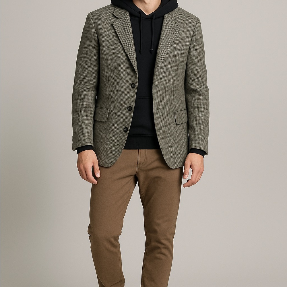 Oscar de la renta Men's Classic Gray Blazer 42R